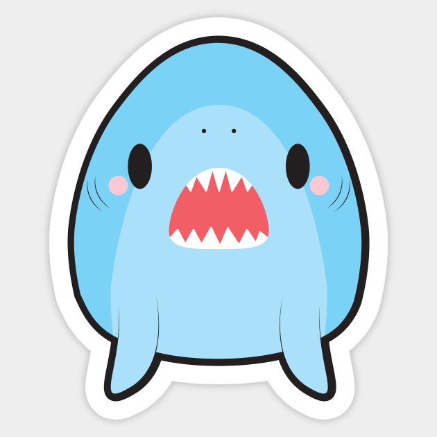 Blue Shark Sticker by anji